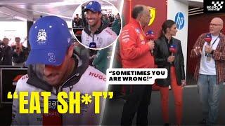 Daniel Ricciardo Savage Response to Jacques Villeneuve and told him to Eat SH*T Even Fred agree.