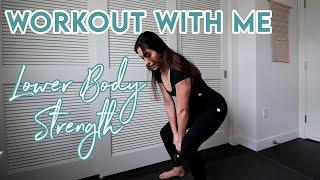 Lower Body Workout With Me Supersets for Home or Gym Using Dumbbells or Kettlebell