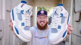 HOW GOOD ARE THE JORDAN 4 MILITARY BLUE SNEAKERS? Early In Hand & On Feet Review