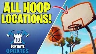 Score a basket on different hoops - ALL Fortnite Hoop Locations