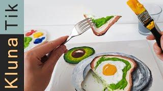 Eating a Sandwich Painting