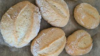 Sonntagsbrötchen glutenfrei vegan mit Sauerteig