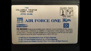 Air Force One 1997 1997 VHS Opening