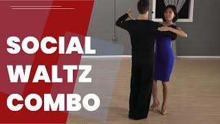 Social Waltz Basic Combo 3 Basic Moves Combined