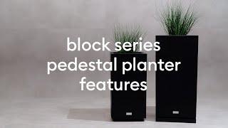 Block Pedestal Planter