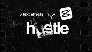 Top 5 CapCut Text Effects you NEED  Tutorial