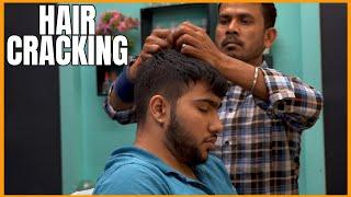 Intense Hair Cracking Head Massage Neck Cracking by Indian Barber#asmr