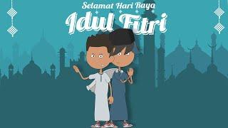 Selamat Hari Raya Idul Fitri Teman Teman - Gatot Bocah Animasi