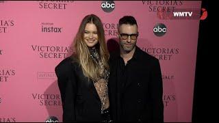 Adam Levine and Behati Prinsloo Victorias Secret Fashion Show Arrivals