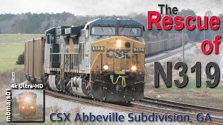 8N4k The Rescue of Coal Train N319 CSX Abbeville Subdivision GA 01192022