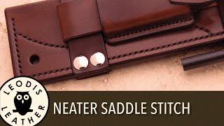 Quick Tip Neatening up Your Saddle Stitch