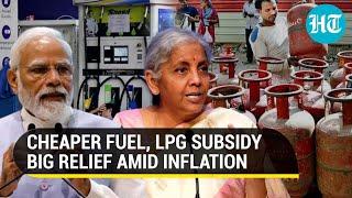 People first for PM Modi Fuel excise duty slashed LPG subsidy  Centres 5 announcements