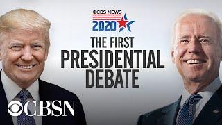 Trump and Biden face off in chaotic first 2020 presidential debate  FULL DEBATE