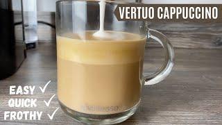 How to Make a Cappuccino with Nespresso Vertuo and Aeroccino milk Frother  VertuoLine Recipe