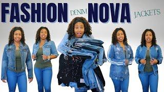 FASHION NOVA DENIM JACKETS TRY ON HAUL DENIM  SHONTAY HARRELL