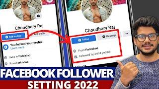 How to activate follower option in facebook account 2022  Followers on Facebook Settings 2022 