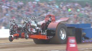 Tractor Pulling 2023 10000LB. Open Tractors In Action At Buck