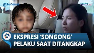 EKSPRESI SONGONG IPS saat Ditangkap Kasus Baby Sitter yang Aniaya Anak Aghnia Punjabi hingga Lebam