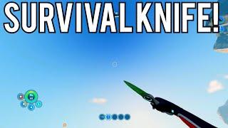 HOW TO CRAFT SURVIVAL KNIFE IN Subnautica Below Zero