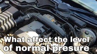 What affects the level of normal pressure