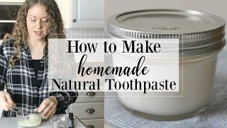 Homemade Natural Toothpaste Coconut Mint