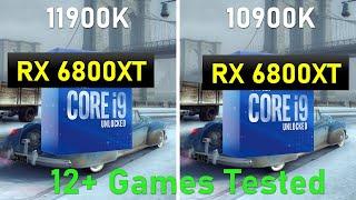 Intel i9 11900k vs 10900k Benchmark for Gamers RX6800xt