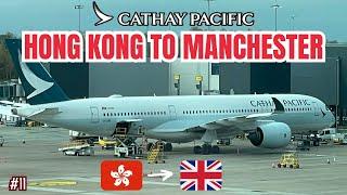 FLYING FROM HONG KONG TO MANCHESTER with CATHAY PACIFIC  Hong Kong Travel Vlog Day 9