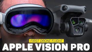 First Drone Flight With Apple Vision Pro - A Totally Different Experience