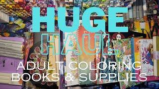 ️HUGE️Adult Coloring Books & Supplies HAUL  January 2024 #coloring #coloringhaul #coloringbooks