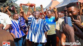 Watch Bawumias door-to-door campaign at mechanic shops in  Techiman