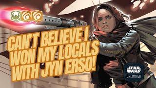 Star Wars Unlimited Deck Profile - Cant Believe I Won My Locals With Jyn Erso Hand Control SWU