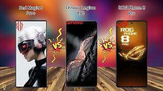 Red magic 9 Pro+ VS Lenovo Legion Y90 VS ROG Phone 8 Pro
