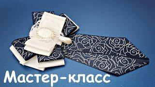 Брошь-галстук в школу Мастер-класс  Brooch tie to school for girls Tutorial  DIY