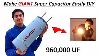 960000 uF - 12v SuperCapacitor Battery  How to Make Super Capacitor ?