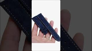 Customer Good Feedback  on Navy Blue Suede Leather Watch Strap