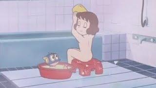 Michiko gives bath to PERMAN Doll  Deleted Scene Included #Perman #Pako #パーマン