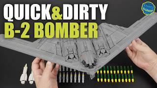 Building the Legendary B-2 Bomber - Quick&Dirty Reobrix 33038  Speed Build Review