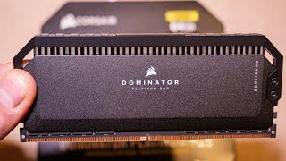 CORSAIR Dominator Platinum RGB DDR5 RAM 64GB unboxing