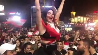 انجي خوري في ثورة لبنان