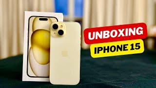 iPhone 15 Yellow #unboxing and setup