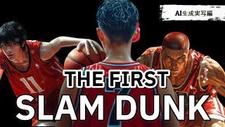 【THE FIRST SLAM DUNK】AI生成実写化にチャレンジしてみたラスト4分の攻防は必見 #slamdunk #anime #ai実写化