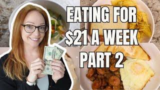 Eating for $21 a Week Days 3 4 & 5