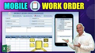 Learn How To Create This Excel Work Order Application & Mobile Sync Full Training From Scratch