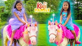 Princess Unicorn Ponies for Emma and Kates Birthday