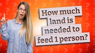 How much land is needed to feed 1 person?