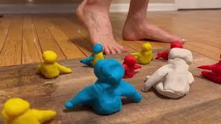 MEMBERS ONLY Crushing Playdoh Men with Bare Feet