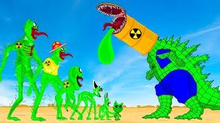 Evolution Of GODZILLA RADIATION vs Catnap & Dogday Zoonomaly  Who Will Win? Godzilla Cartoon