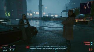 Cyberpunk 2077 Street Kid dialogue option with detective Han