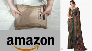 Amazon daily wear Saree unboxing  #unboxing #amazon #saree #review