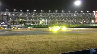 2018 IMSA Rolex Daytona 24hr Night Safety Restart